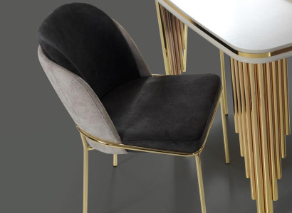 Moderner Küchenstuhl Esszimmermöbel Stühle Lehnstühle Polstermöbel Gold